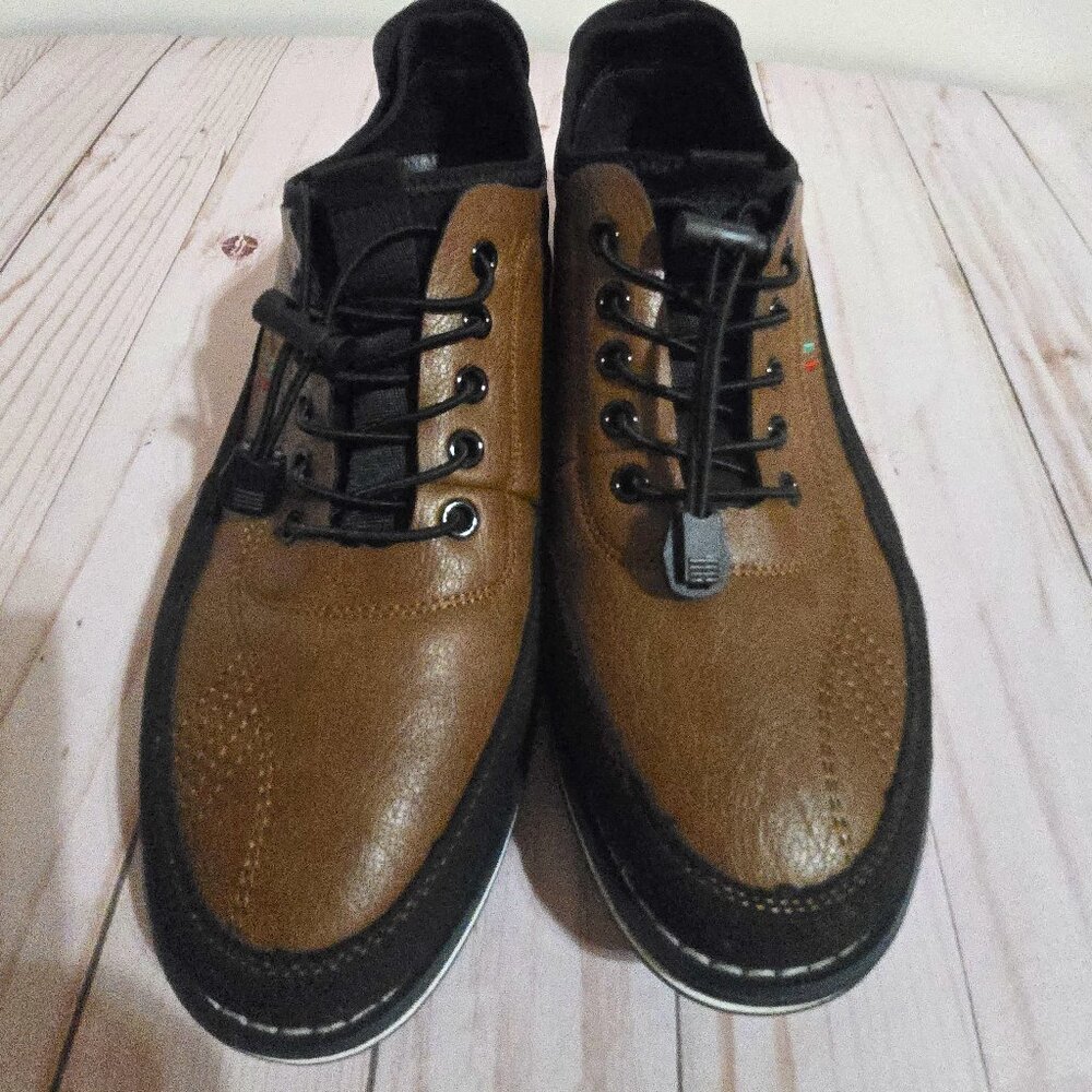 Hanabira Men’s Brown Dress Sneakers Derby Lace Up EU 42 US 9